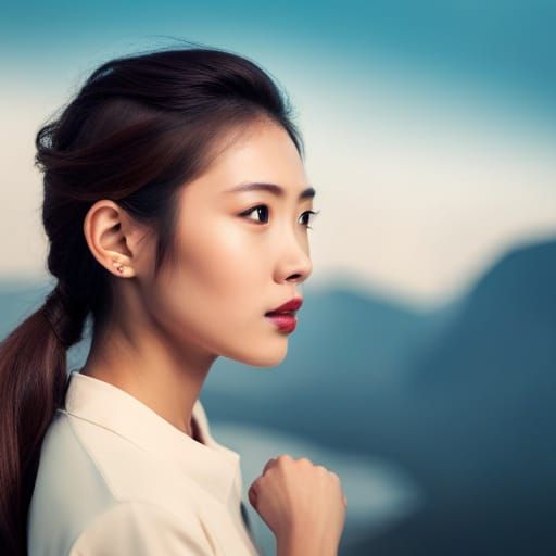 Asian Woman: Visual Representation of ENTP Personality