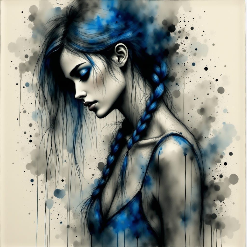 Charcoal sketch, rough and contrast, <lora:InkMeSoftly:1.0> Dance me to the end of love