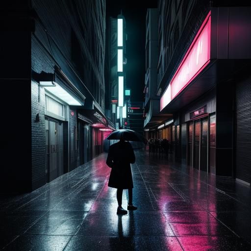 Nightclub Exterior with Security in Cinematic Style