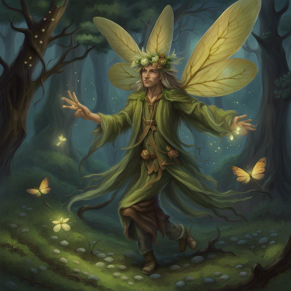 Enchanting Faerie Man Generated by AI
