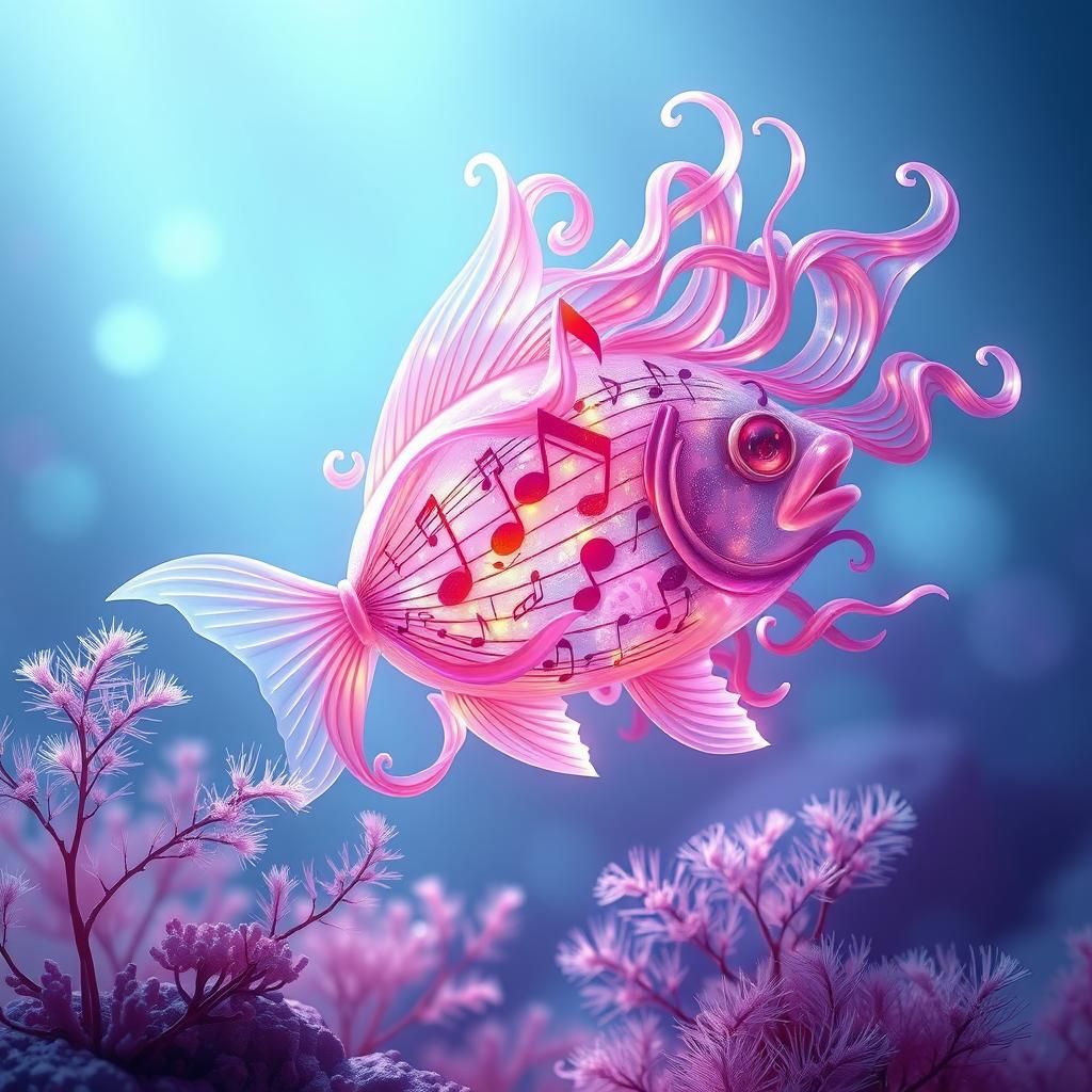 Musical Fish in Aquatic Dreamscape