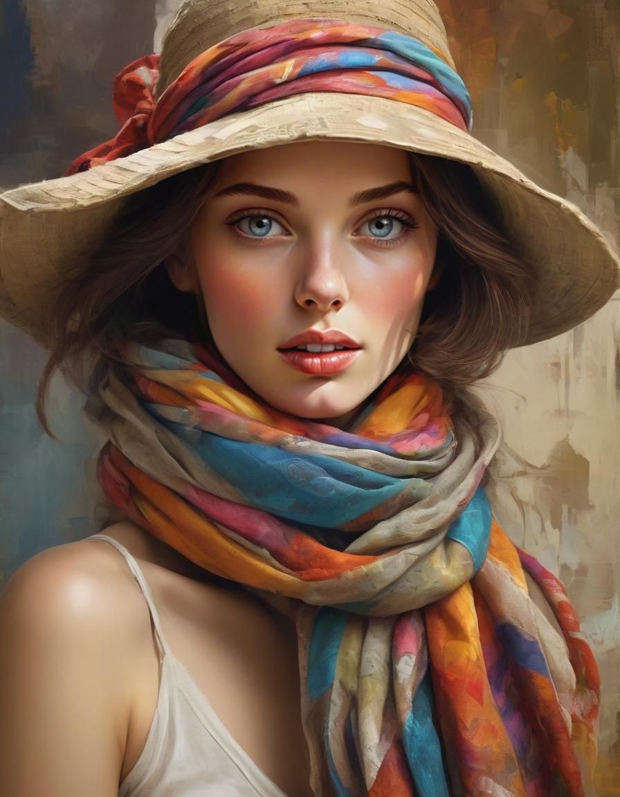 Vintage Magazine Cover Portrait of Adventurous Woman