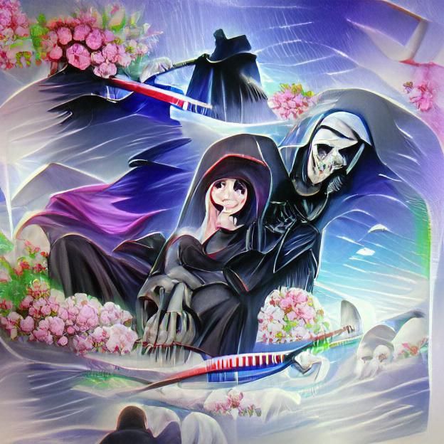 The Loving Embrace of Death: A Symbolic Depiction