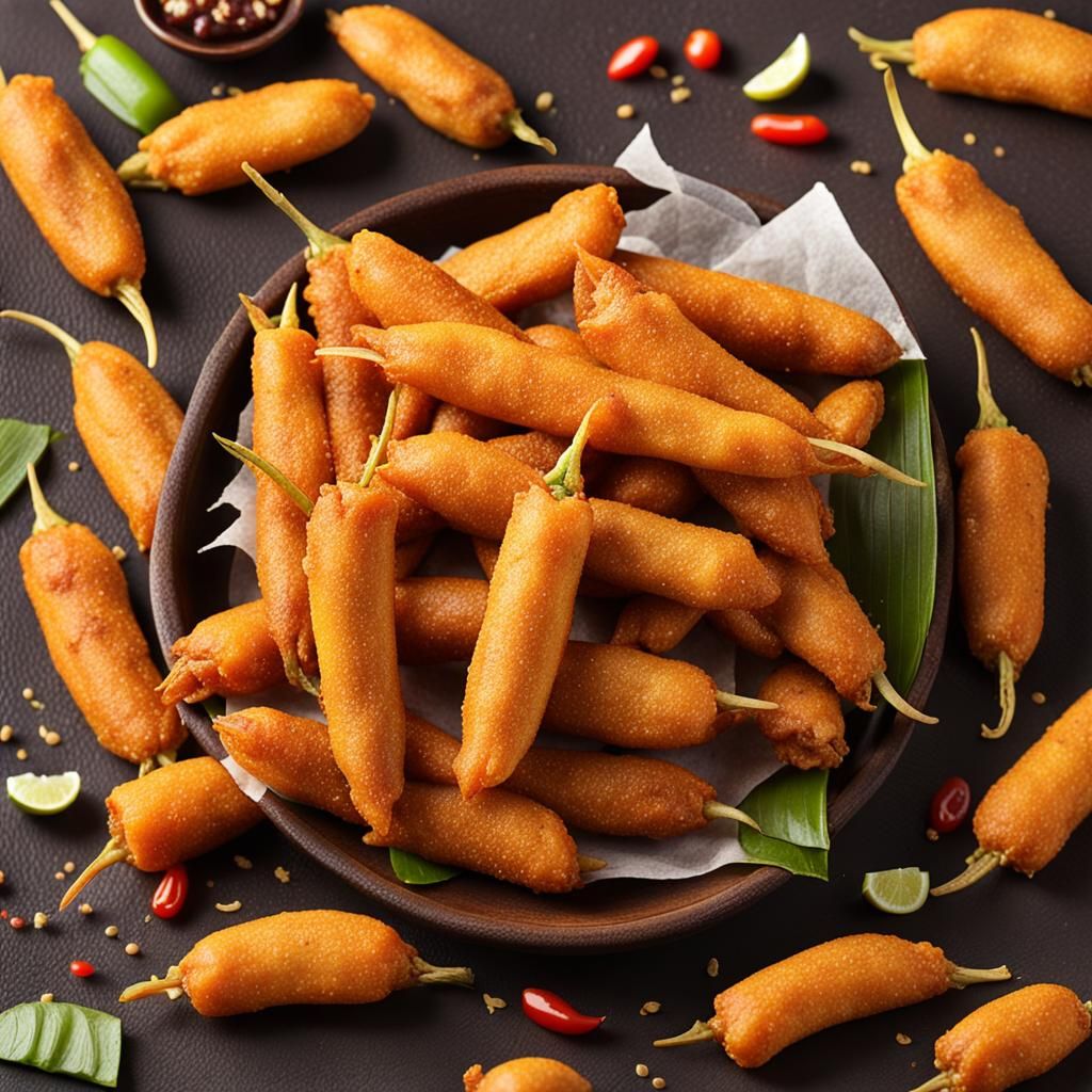 Delicious Mirchi Bajji Snack