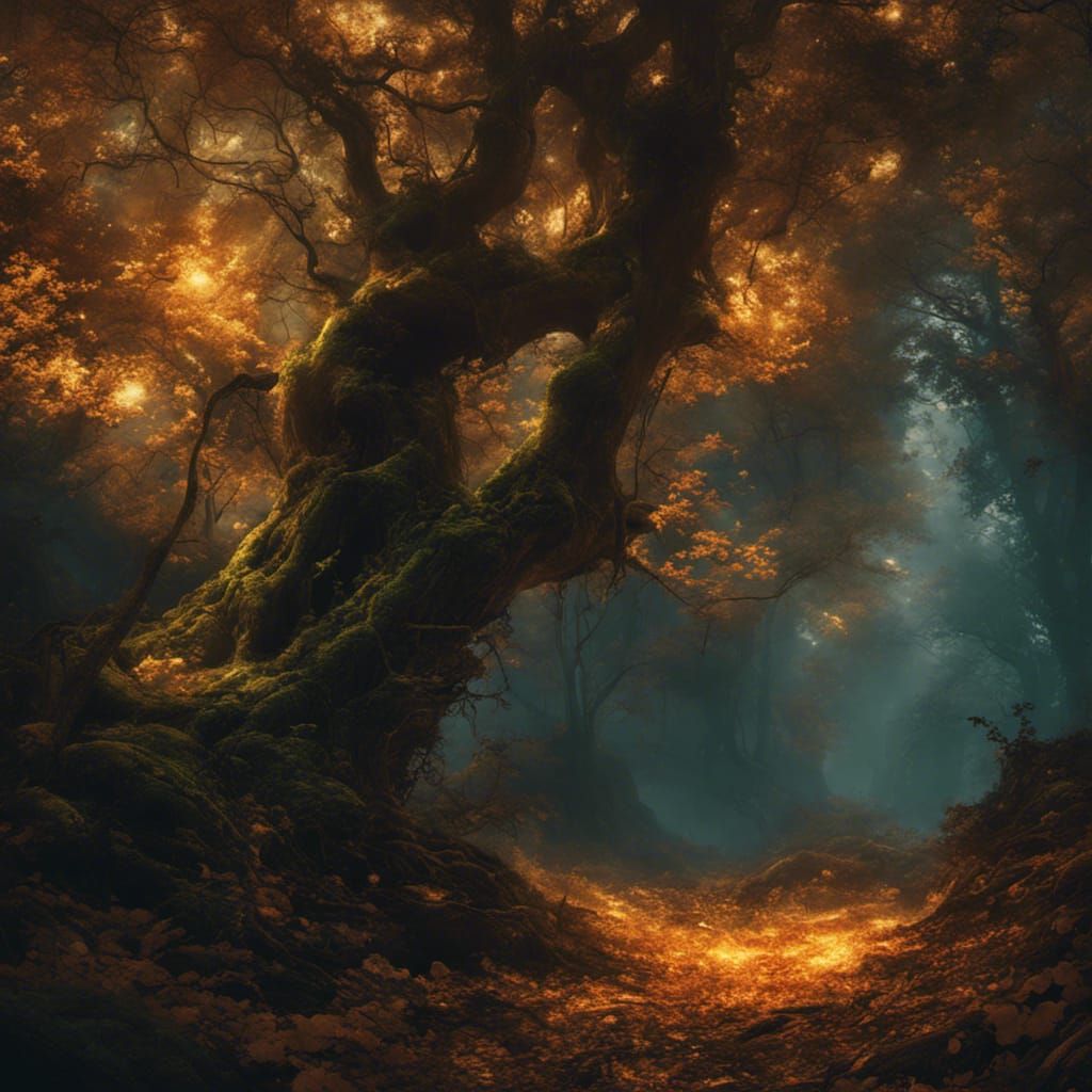 Spooky yet charming forest