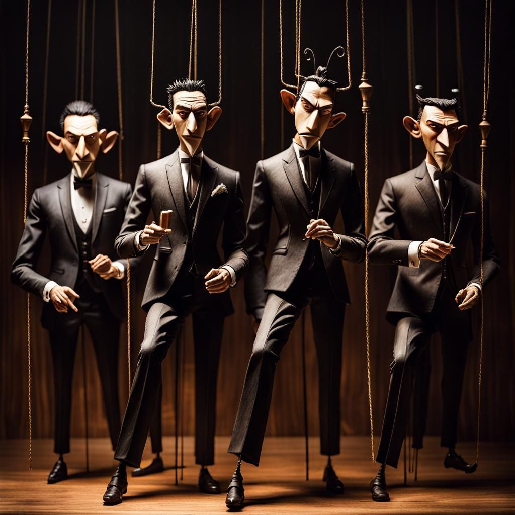 Demonic Orchestra and Marionettes on Stage