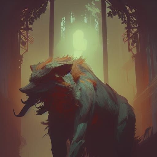 Big Bad Wolf Concept Art in 8K