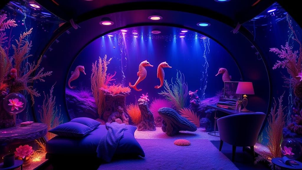 Surreal Aquatic Dreamscape in Hyperrealistic 8K
