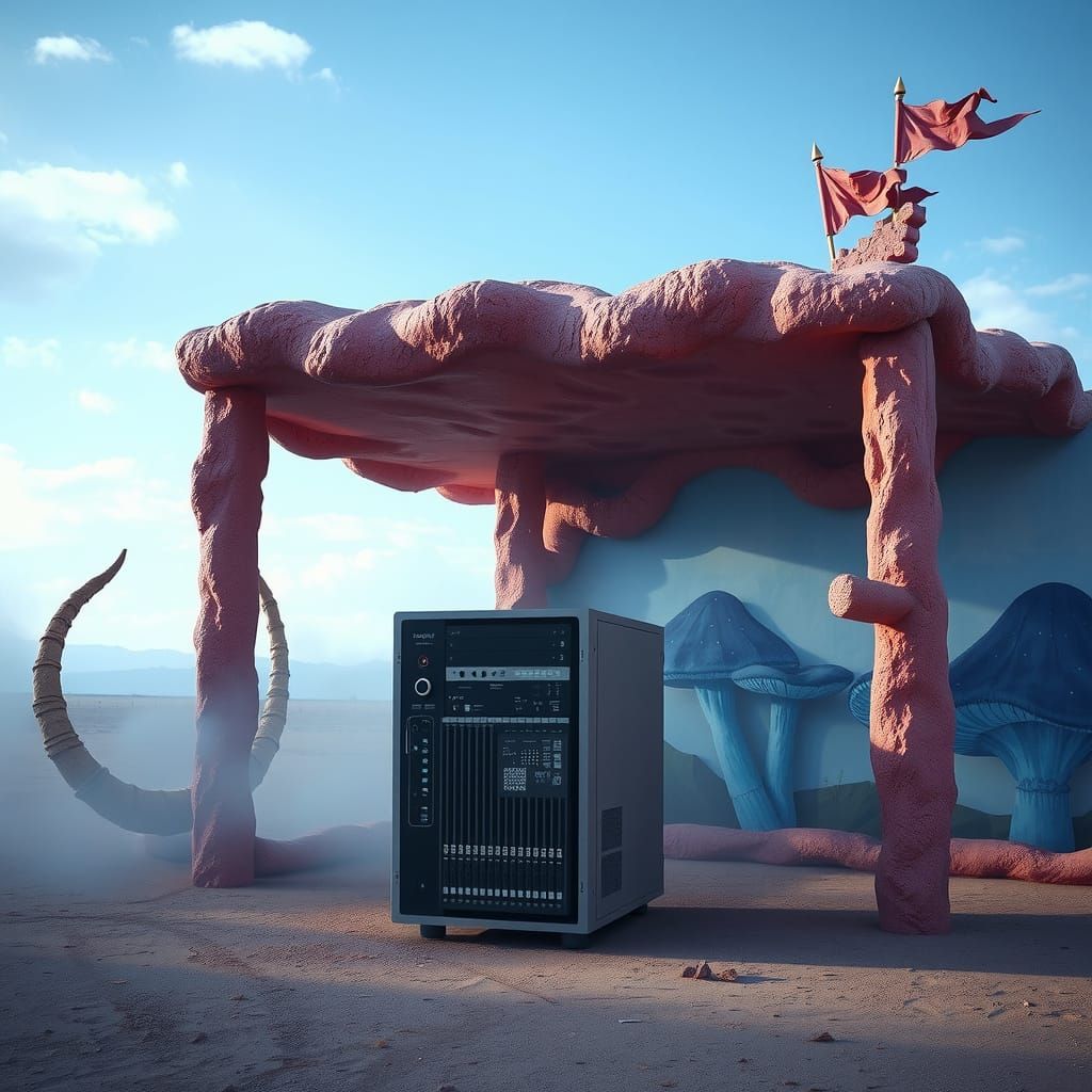 Medieval Computer Server in Chewing Gum Bungalow