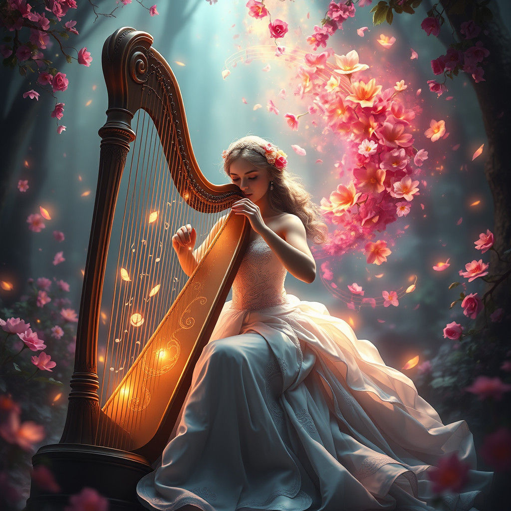 Enchanting Harpist Concert: Music Becomes Flowers
