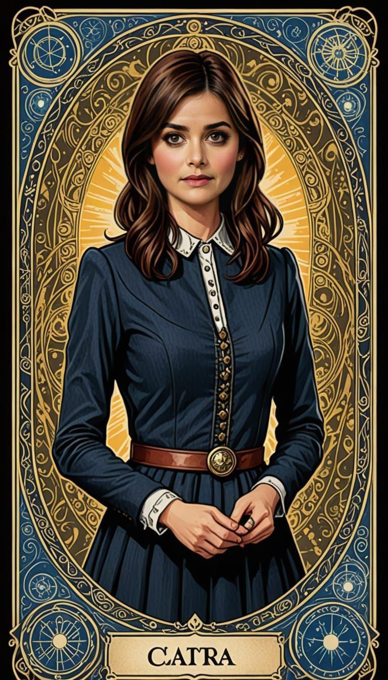 Clara Oswald Doctor Who Tarot Card Art