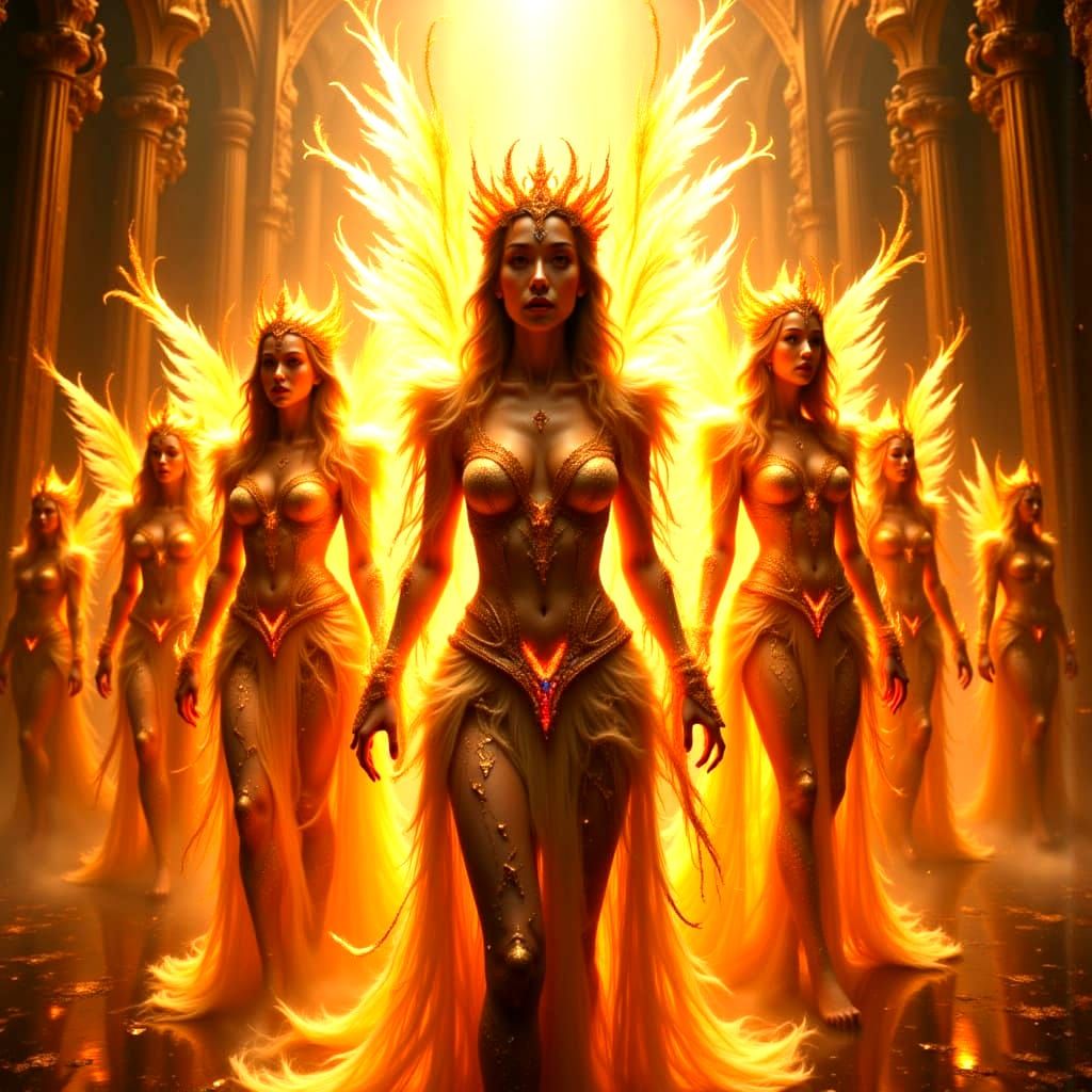 “Opalescent Orchestra: Showgirls in Motion”