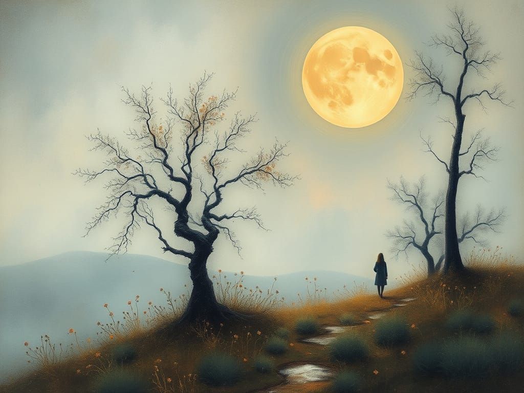 Ethereal Landscape in Symbolist Style