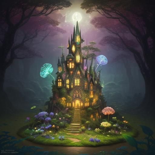 Pop Art Fairies in a Gainsborough Landscape