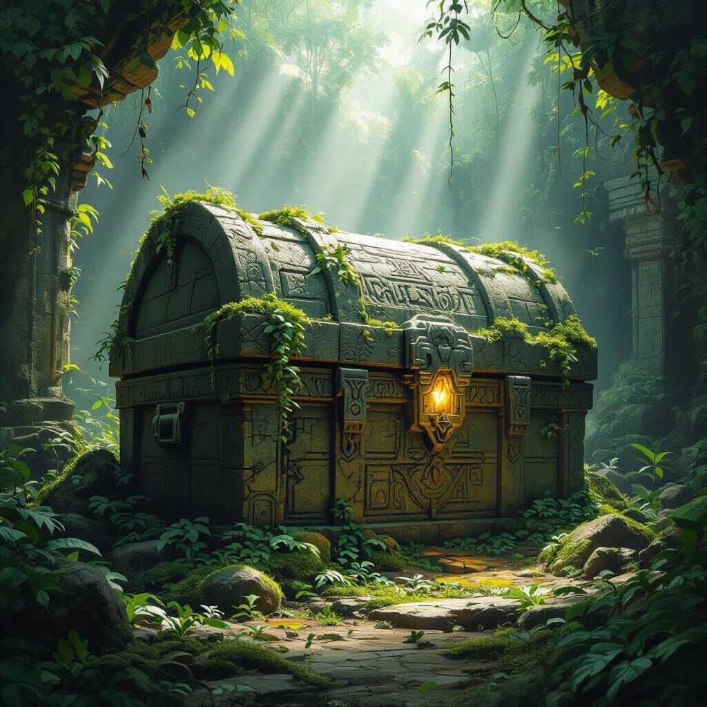 Ancient Jungle Chest in Fantasy Concept Art