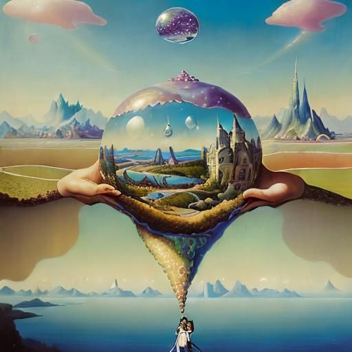 Surreal Dreamscape in Magic Realism Style