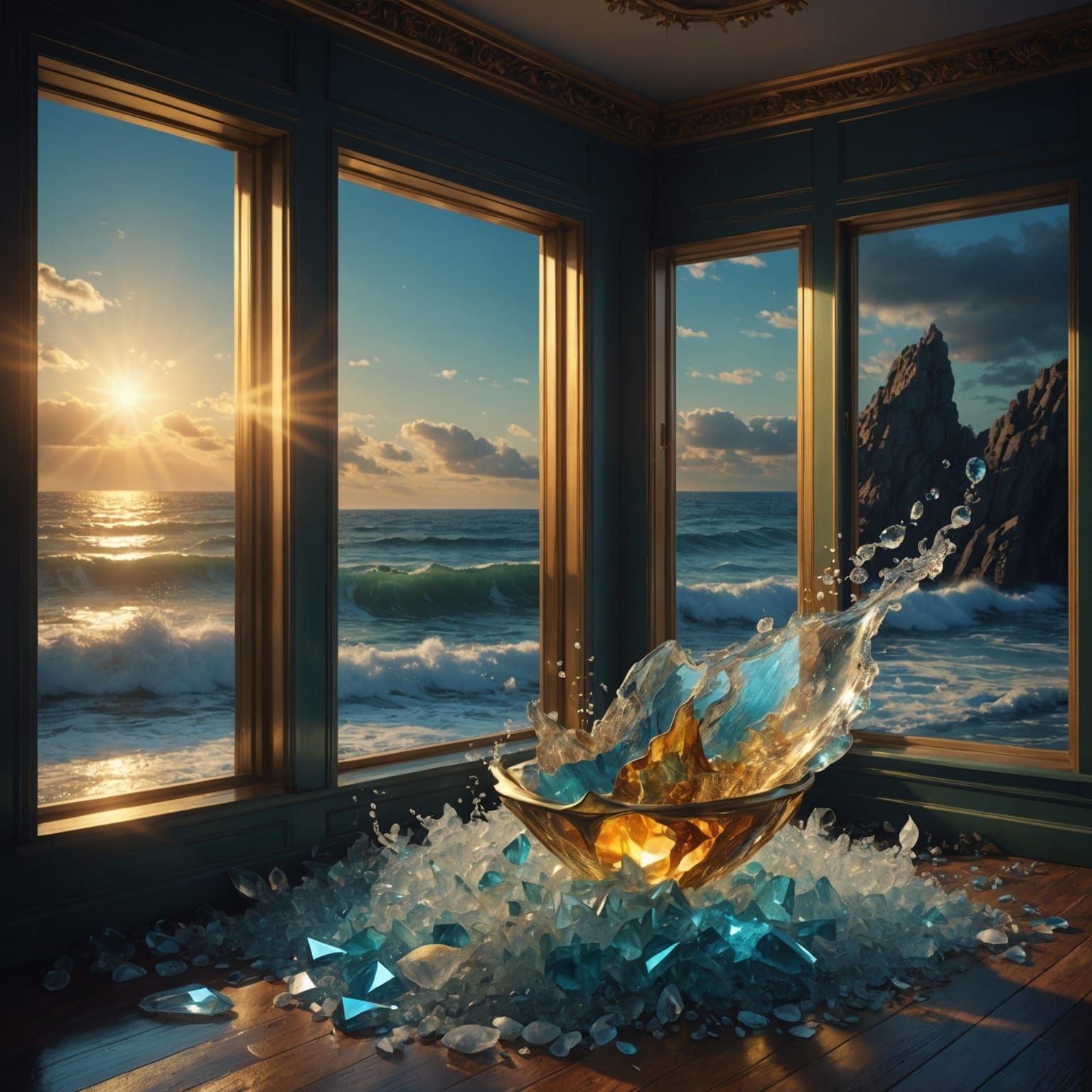 Ethereal Sea Scent: Hyperdetailed Fantasy Art