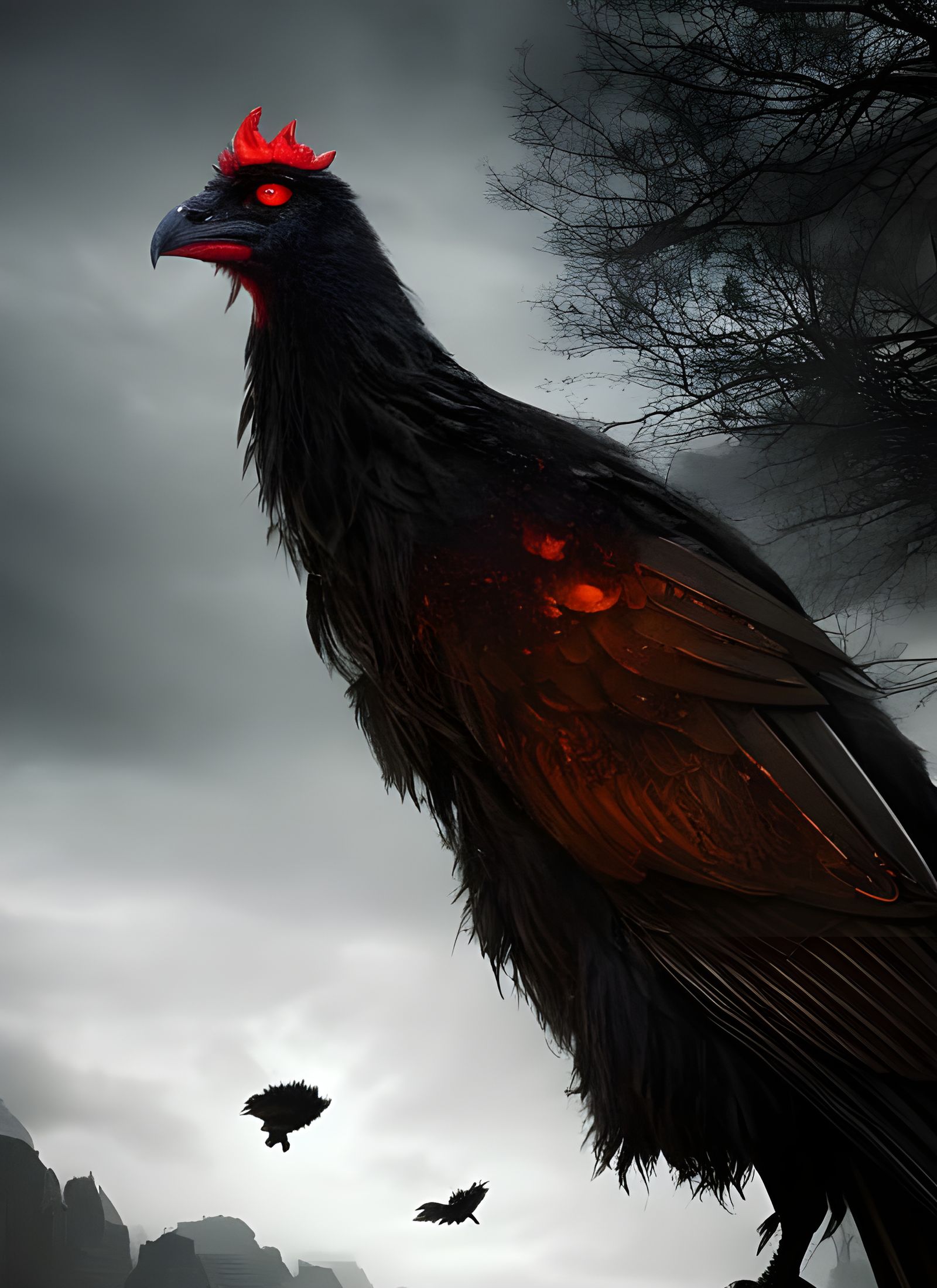 Evil Chicken God in Post-Apocalyptic World