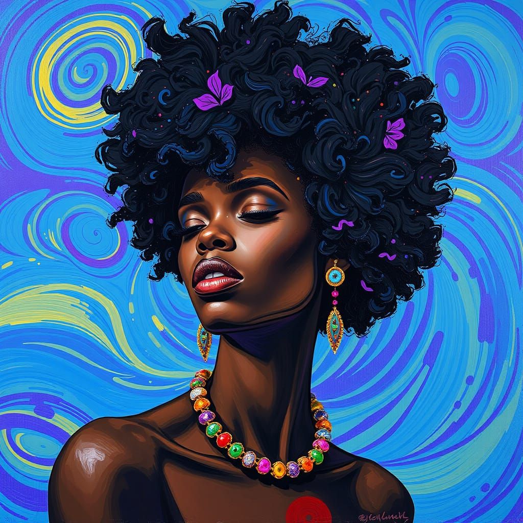 Contemplative Portrait in Contemporary Style