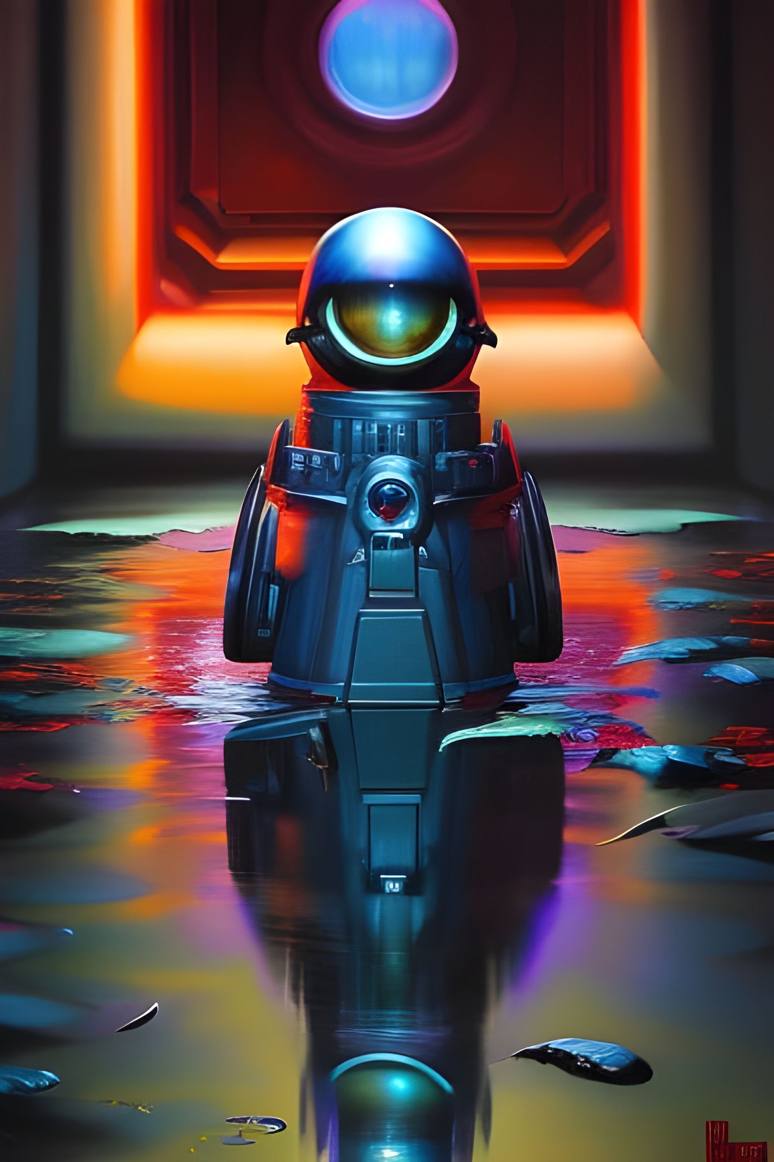 Bat-Joker Fusion Portrait in Gothic Gotham Style