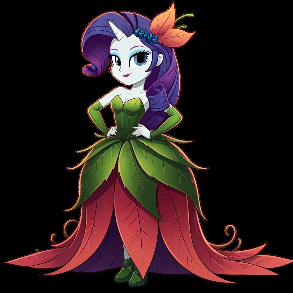 Rarity Wears a Carnivorous Flower Crown