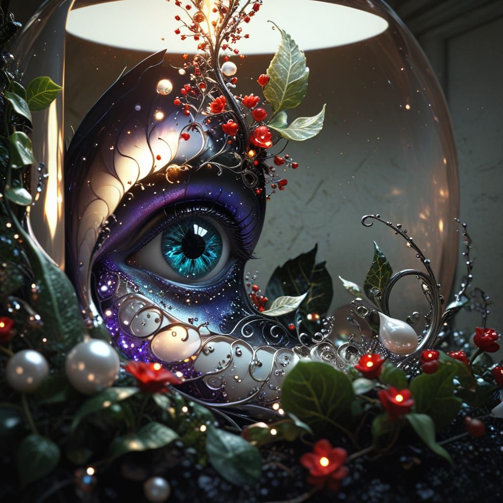 Vivid Fractal Design with Fibonacci Curves in 3D