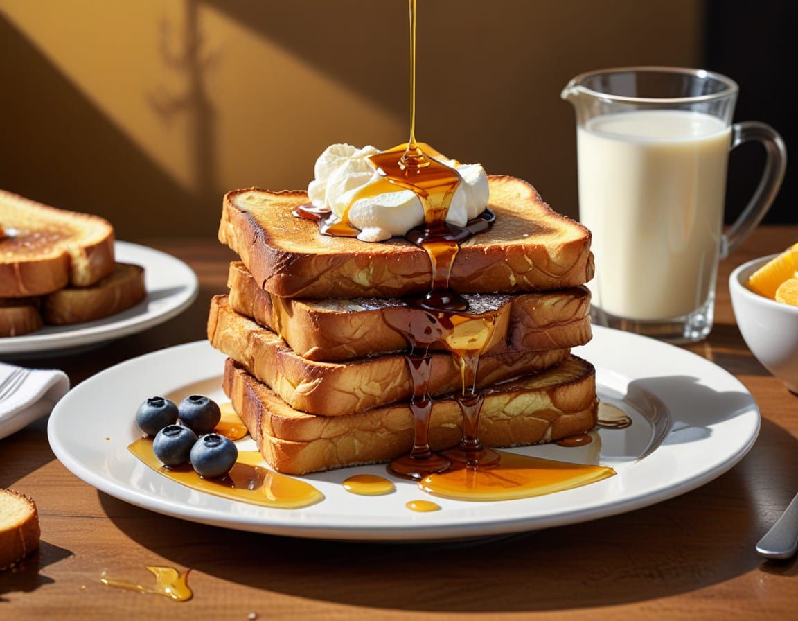 Vibrant Pop Art French Toast Masterpiece