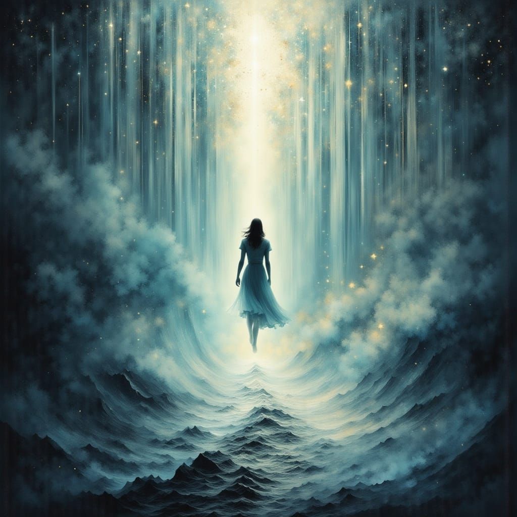 Soul Transition Through Ethereal Veil