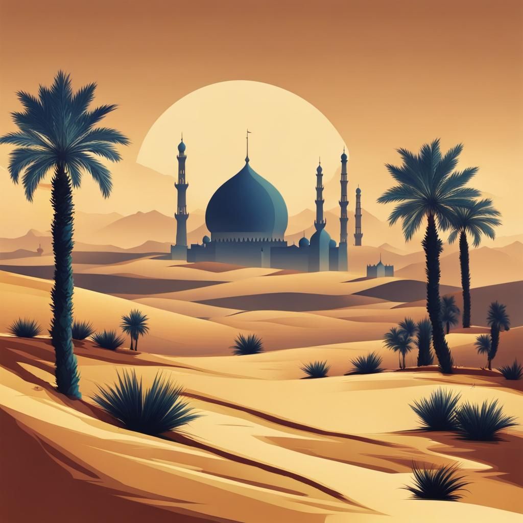 AI Generated Arabian Landscape