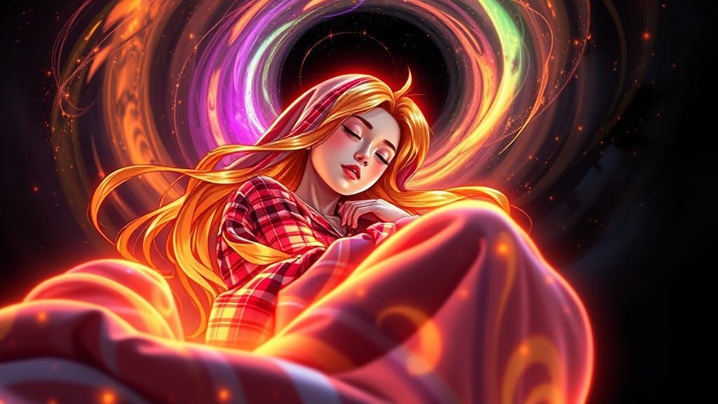 Dreaming Asian Empress in Celestial Heavens