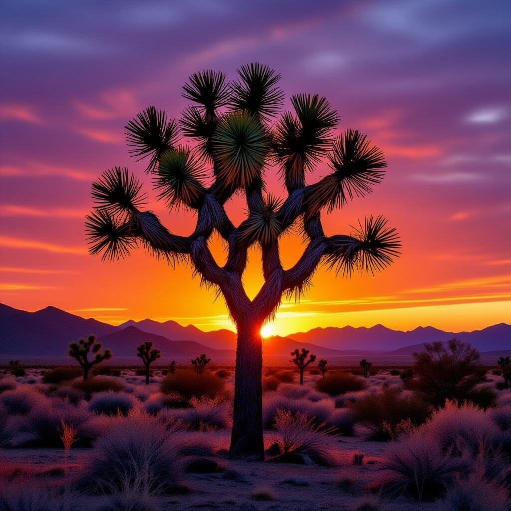 Joshua Tree Sunset: Classic Photography Style