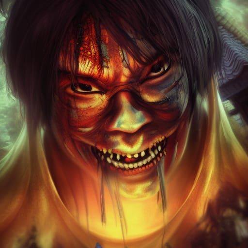 Intricately Detailed Chinese Horror Story Splash Art