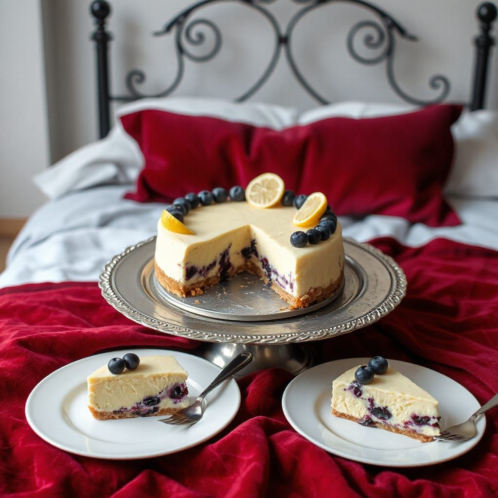 Gothic Cheesecake on a Black Velvet Bed