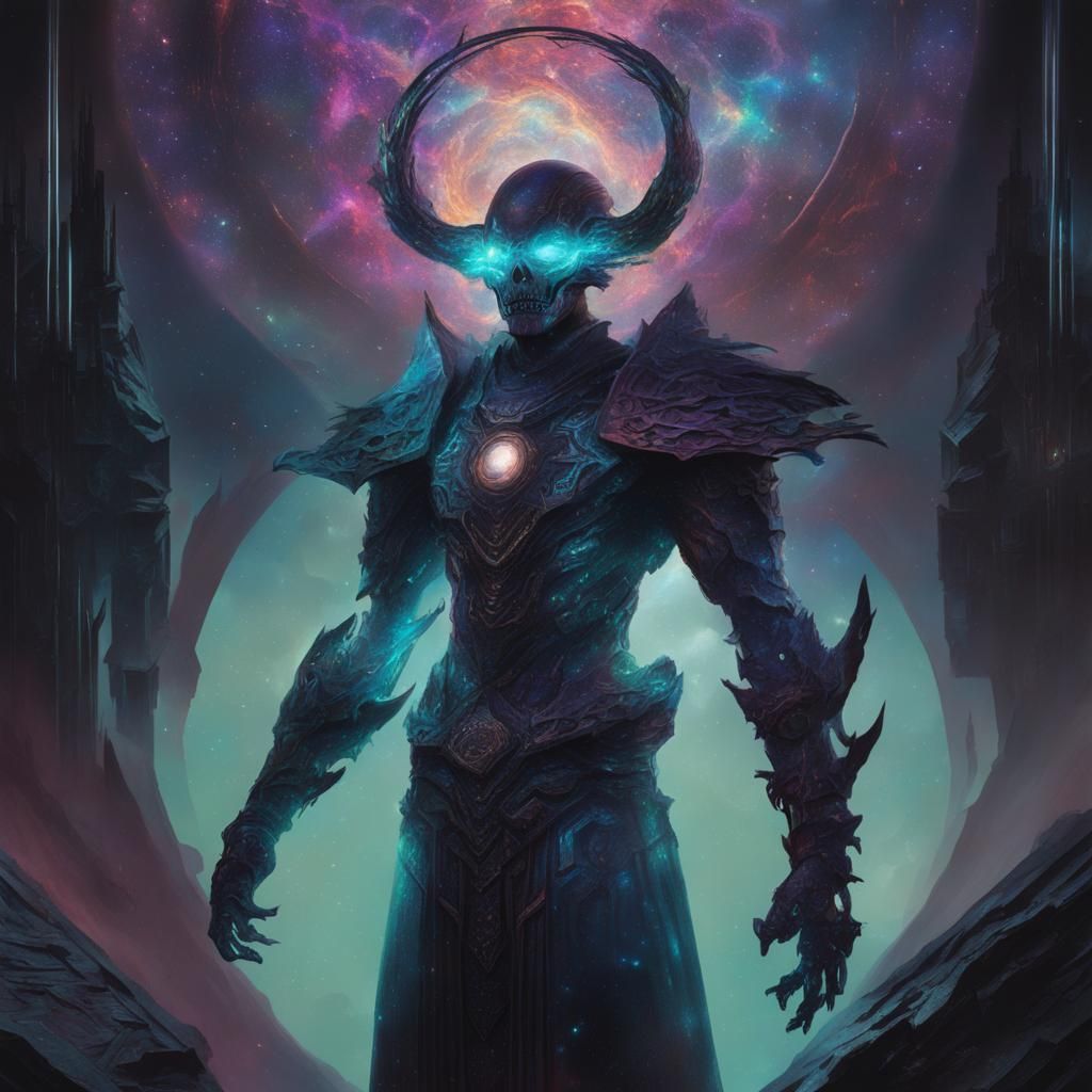 Sinister Stargate Illustration in Cosmic Style