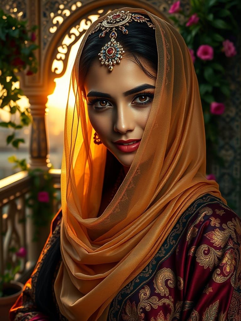 Exotic Beauty Amidst Ancient Luxury