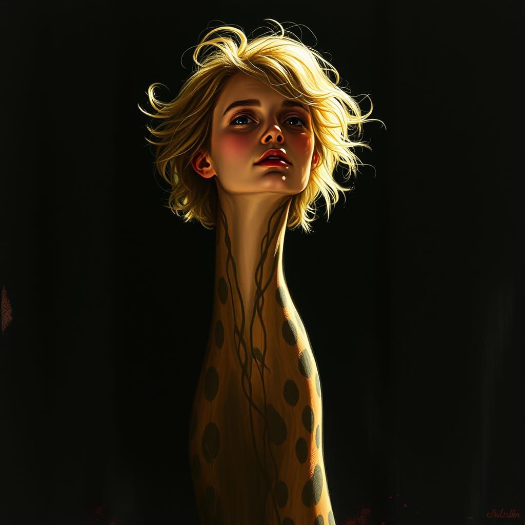 Intimate Close-up of a Human Neck