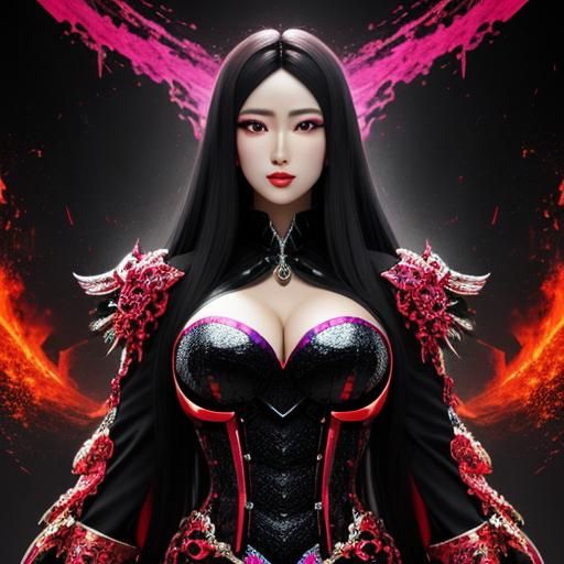 Heaven and Hell Portrait in Hyperrealism