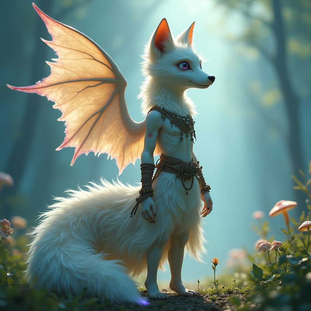 Ethereal Shape-Shifter in Whimsical Bohemian Attire