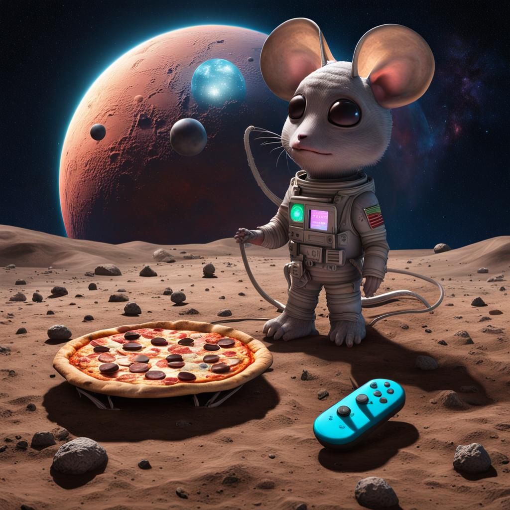 Hyperrealistic Photo of Lunar Items Under Starry Sky