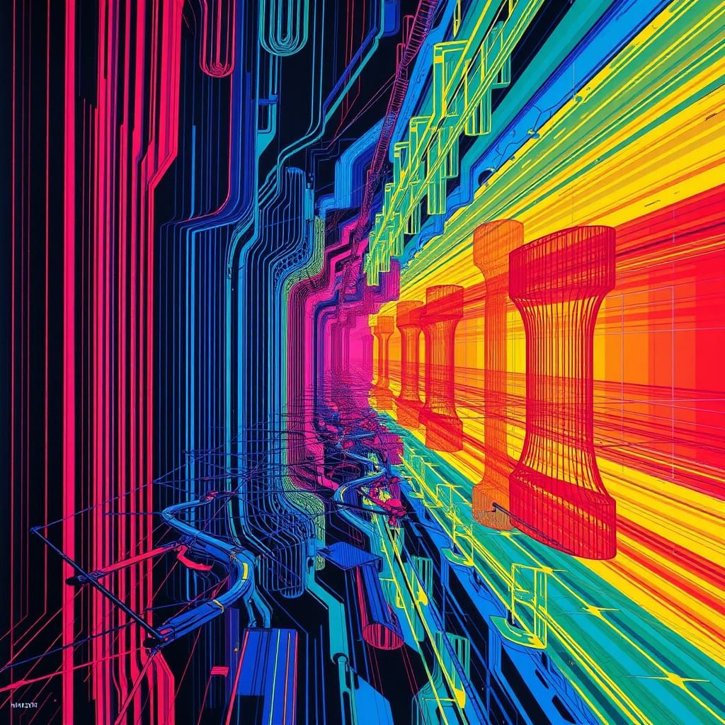 colors, immersion, Maximalism, vibrant Serial Structures, sc...