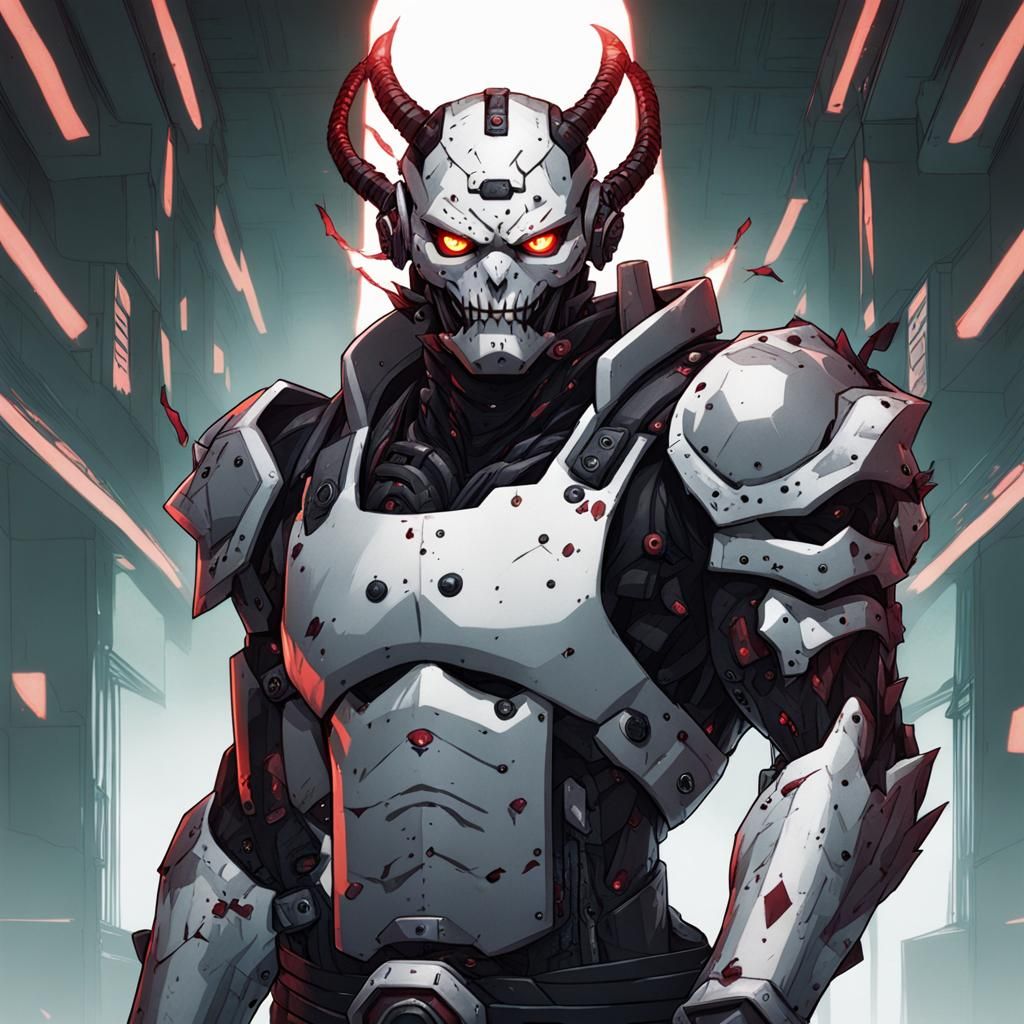 Demon Slayer Inspired Cyborg Rendering