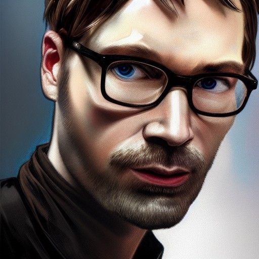 Detailed Portrait with Dynamic Lighting