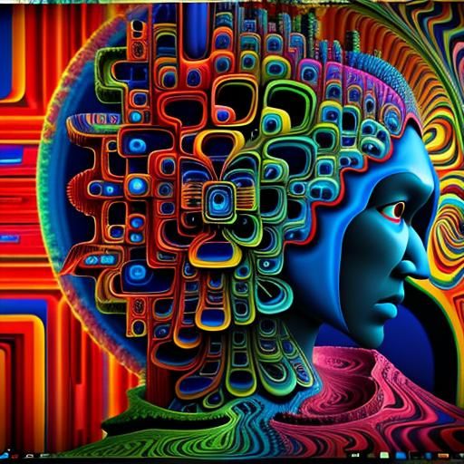 Psychedelic Fractal in Cinematic Technicolor