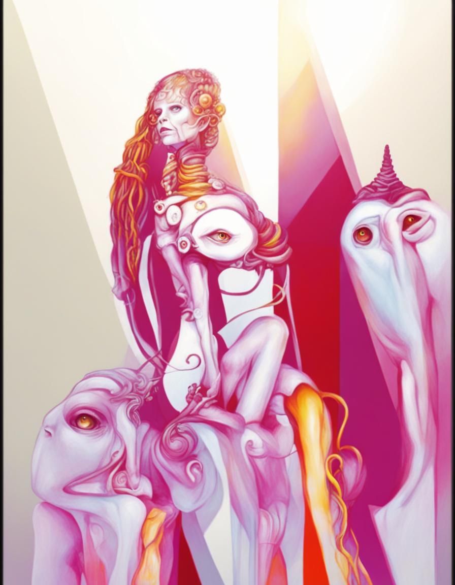 Surreal Biomechanical Landscape in Dark Fantasy Style