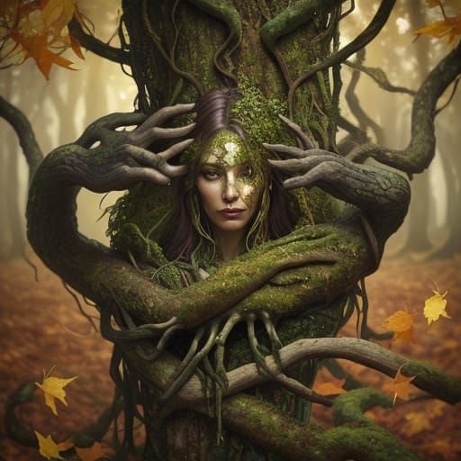 Surrealist Transmutation in Autumn Splendor