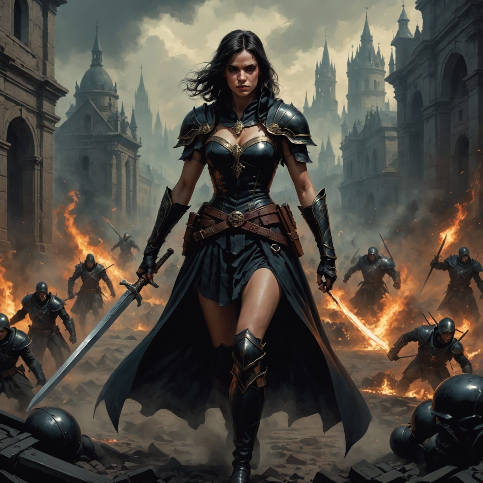 Dark Fantasy Artwork in a Grimdark Aesthetic