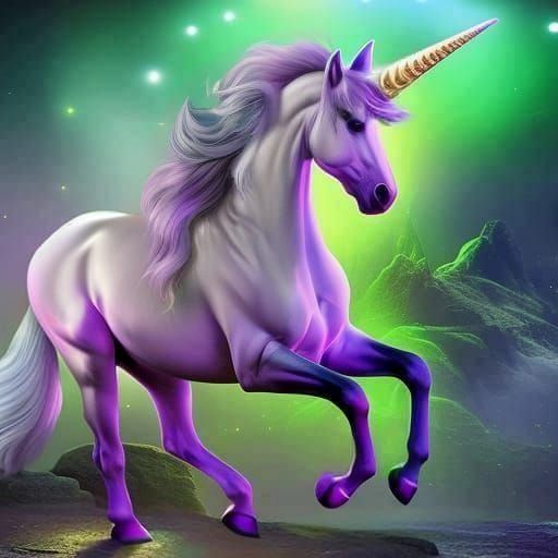 Stunning Purple Unicorn Concept Art in High Resolution