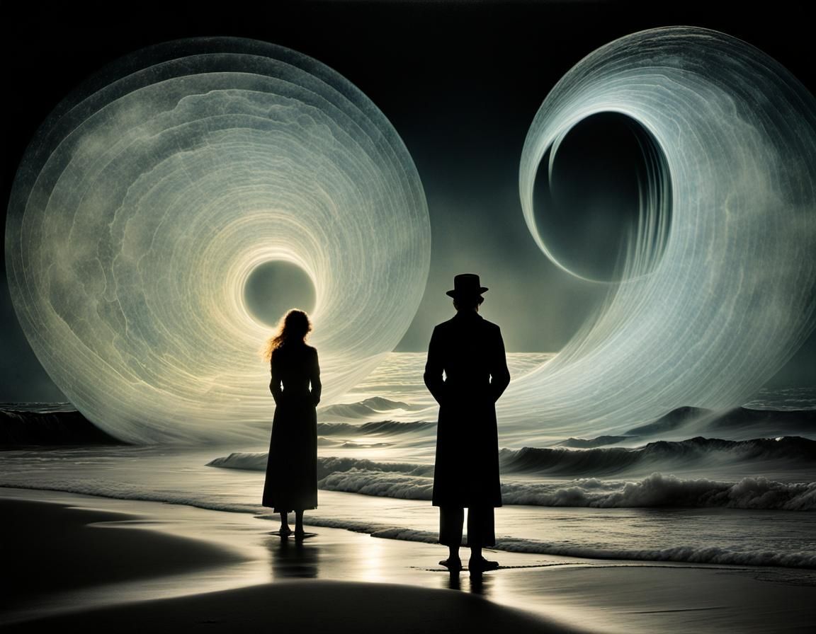 Abstract Embossed Soapstone Sculpture with Luminescent Dust