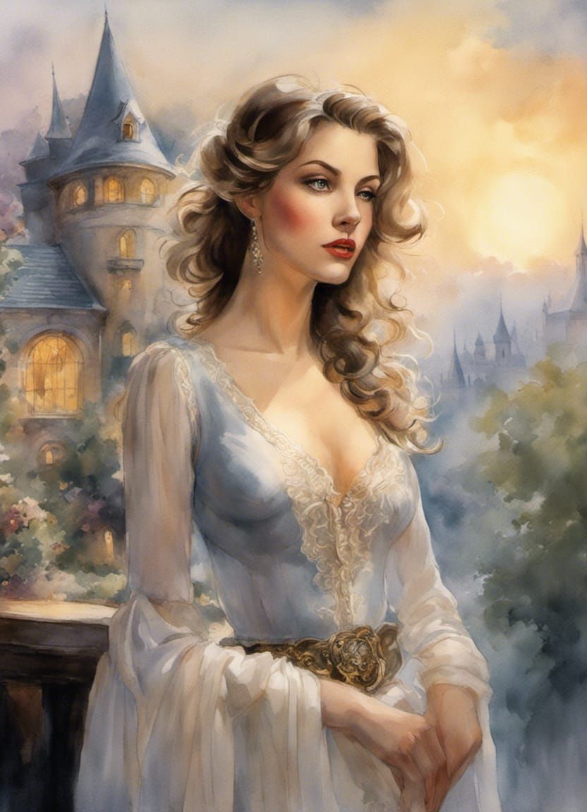 Feminine Watercolor Princess