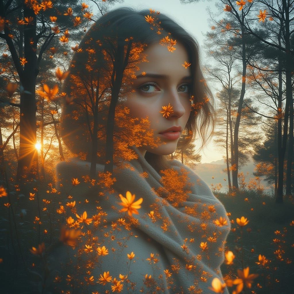 Fantastic Nativity Scene with Dramatic Lighting